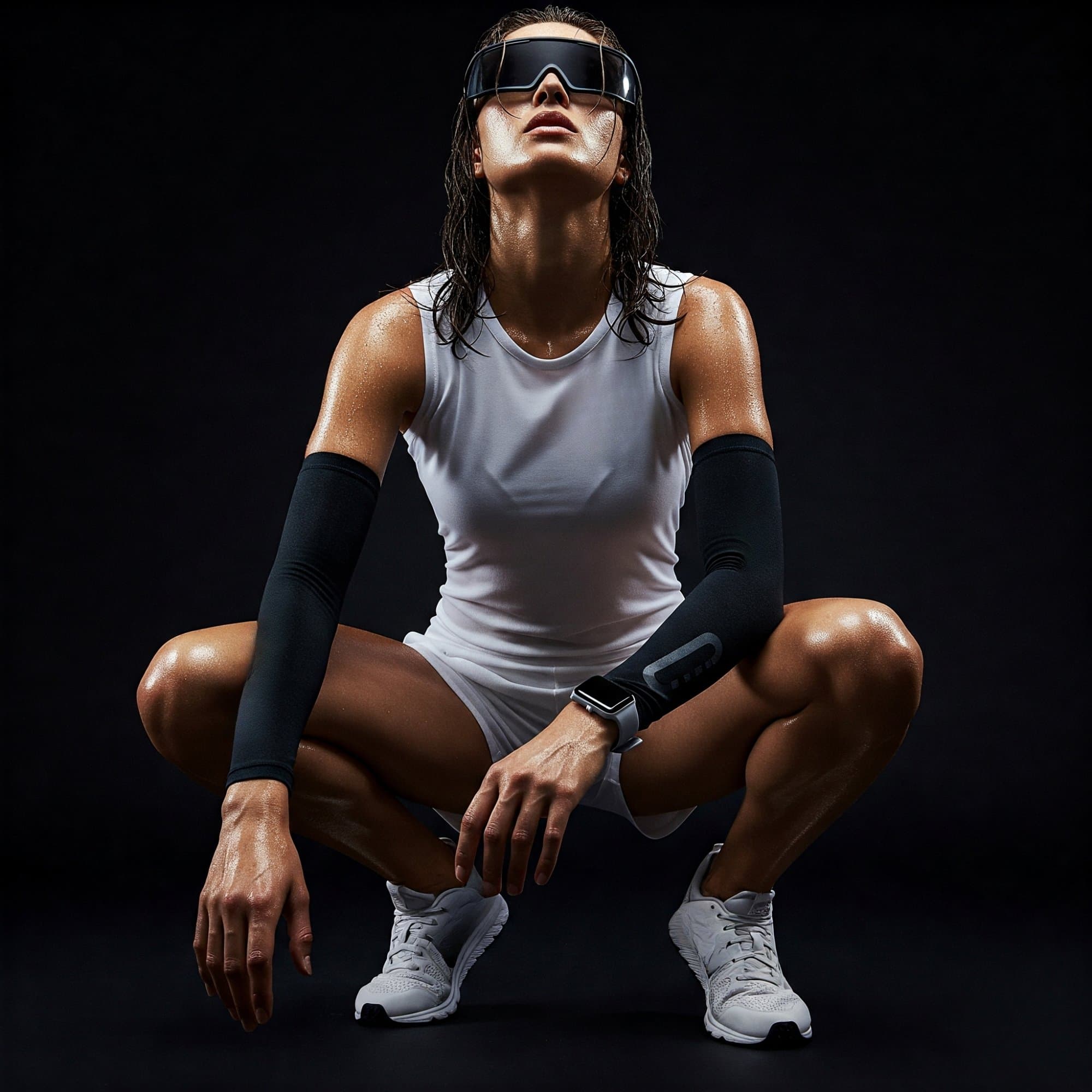 Pose de Poder. Atleta Tech